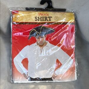 Men's White Pirate Shirt Costume